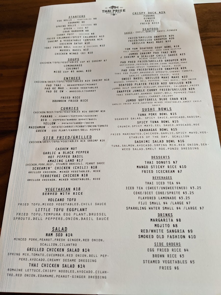 Thai Prime Kitchen & Bar Menu - Image 6